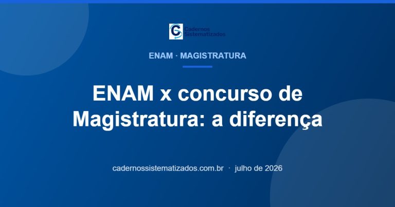 Leia mais sobre o artigo ENAM vs Concurso de Magistratura: Qual é a Diferença?
