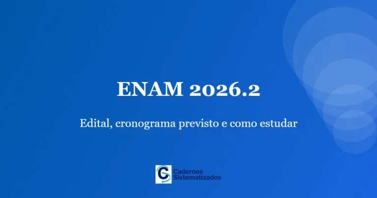 ENAM 2026.2 - edital, cronograma e como estudar